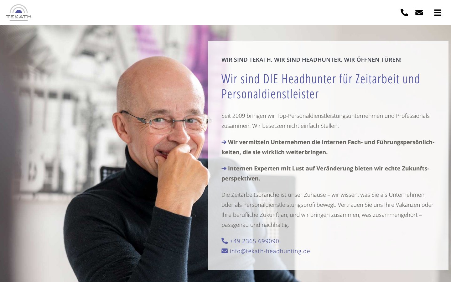 Screenshot tekath-headhunting.de